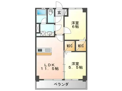 さくら・PARK173(2LDK/4階)の間取り写真