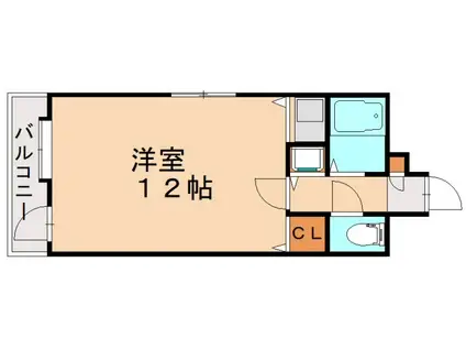 ケイズプレイス光貞台(1K/2階)の間取り写真