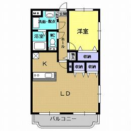 Y&Mアグリザード(1LDK/1階)の間取り写真