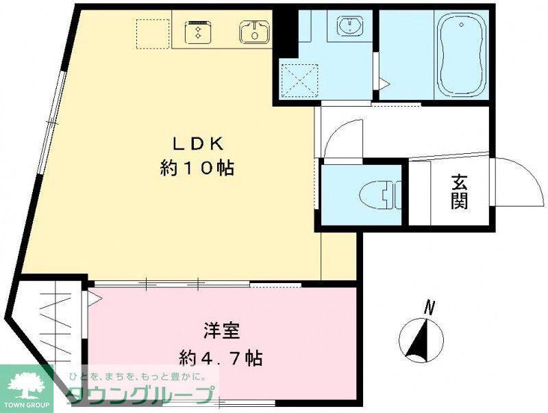 RAMII板橋大和町(1LDK/3階)の間取り写真