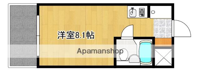メゾンドアルドゥール(ワンルーム/4階)の間取り写真