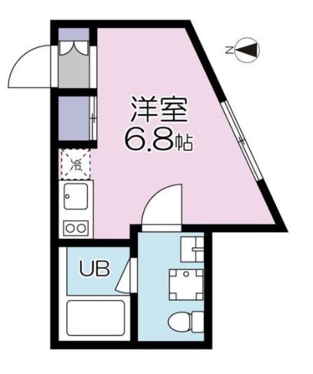 HIGASHI・NIPPORI・PRESS(ワンルーム/1階)の間取り写真