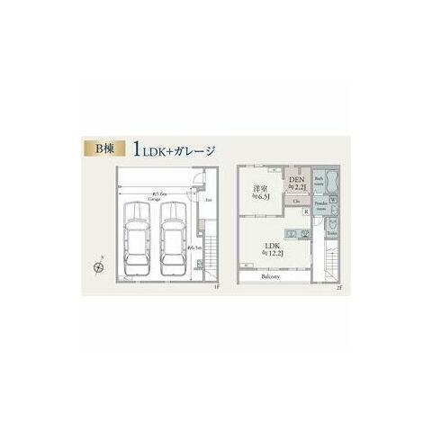 PACIFICA SHONANB棟(1SLDK/1階)の間取り写真