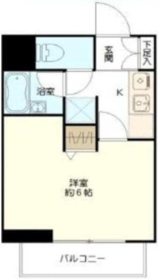 ジュエル京橋(1K/8階)の間取り写真