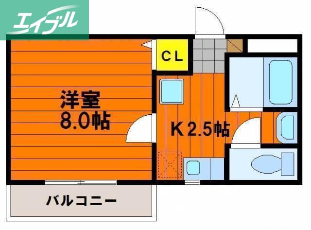 NEXT III(1K/1階)の間取り写真