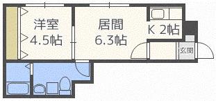 S-COMFORT(1LDK/3階)の間取り写真