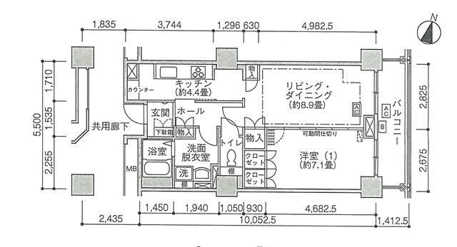 Jタワー西大井イーストタワー(1LDK/24階)の間取り写真
