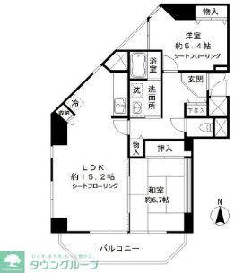 クレスト和泉(2LDK/2階)の間取り写真