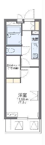 レオパレス鈴風(1K/2階)の間取り写真