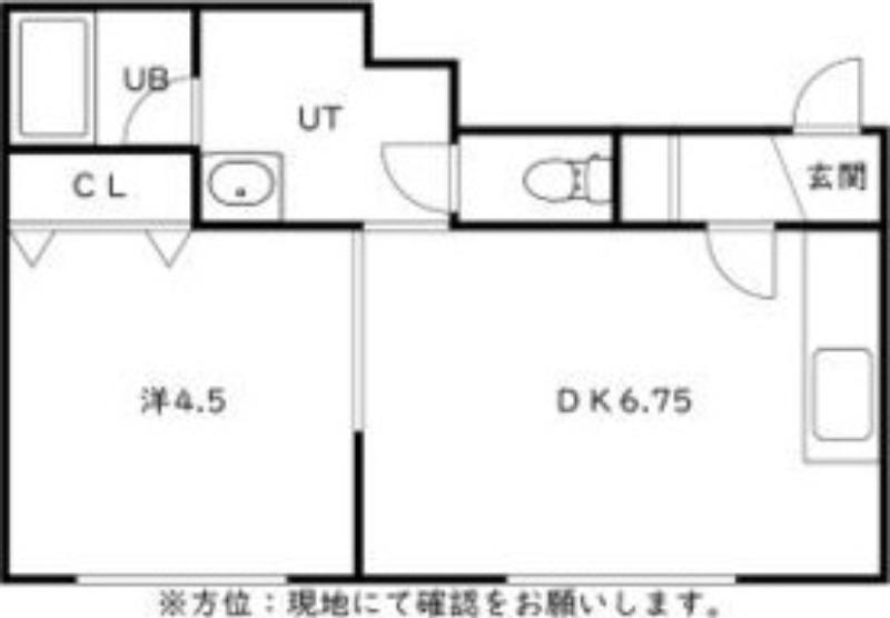 テクトルビル(1DK/3階)の間取り写真