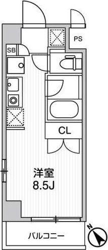 I LIKE KJ 1 BANKAN(ワンルーム/2階)の間取り写真