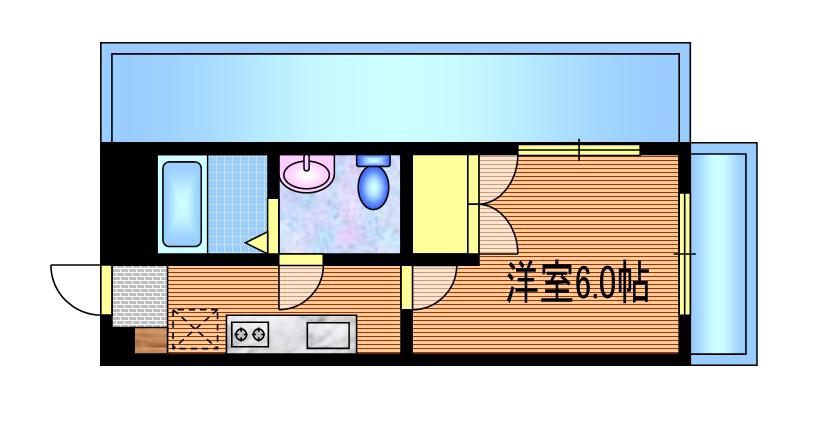 ヴェルデ吉祥寺(1K/3階)の間取り写真