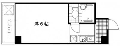 メゾン夏花(1K/4階)の間取り写真