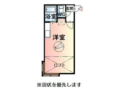 マグノーリア 4(ワンルーム/2階)の間取り写真