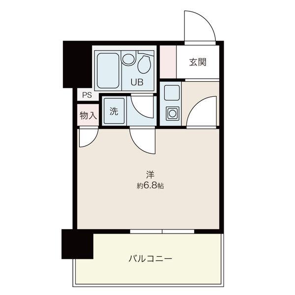 ダイアパレス平和通(1K/3階)の間取り写真