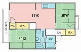 メゾンドセジュール(2LDK/2階)の間取り写真