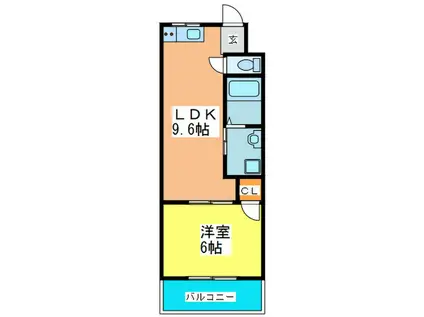 Mプラザ城東弐番館(1LDK/1階)の間取り写真