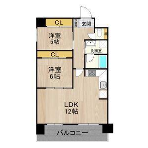 テンフォーティー(2LDK/3階)の間取り写真