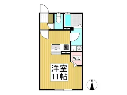 セゾンコート(ワンルーム/1階)の間取り写真