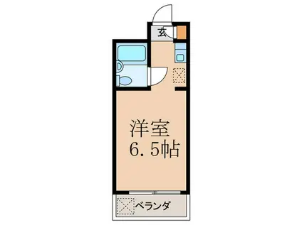 ユースフル三軒茶屋(ワンルーム/2階)の間取り写真
