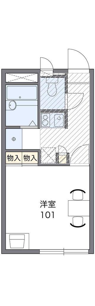 レオパレスECLAT(1K/3階)の間取り写真