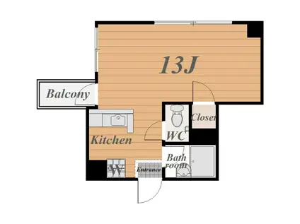 ABITARE CHUO(ワンルーム/3階)の間取り写真