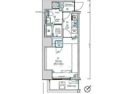 MAXIV常盤台TRE(1K/9階)の間取り写真