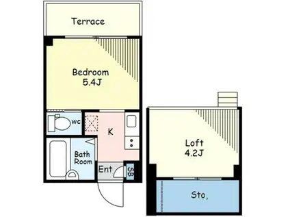 リリーレジデンス(ワンルーム/1階)の間取り写真