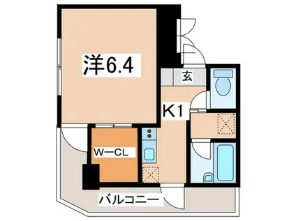 アルカンシェル新横浜(1K/7階)の間取り写真