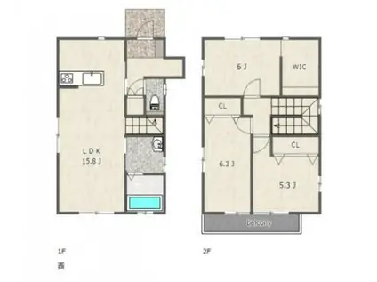 VITAW(3LDK/1階)の間取り写真