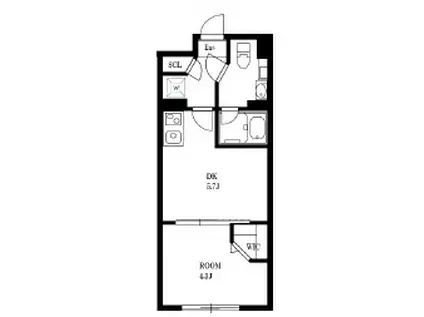ALATO EKODA(1DK/3階)の間取り写真
