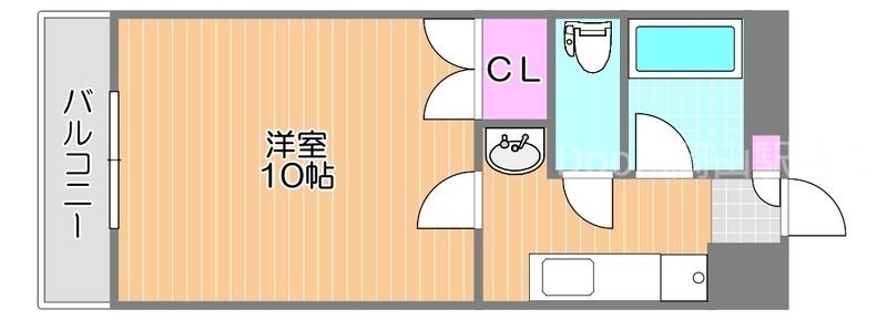 ミルキーウェイ(1K/1階)の間取り写真