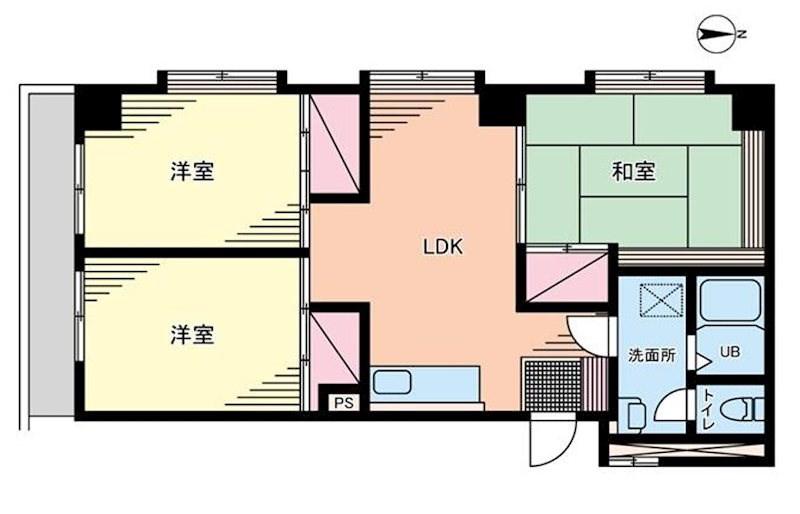 DSVARIE亀有レジデンス(3LDK/7階)の間取り写真