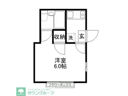 あいびいはうす(1K/1階)の間取り写真