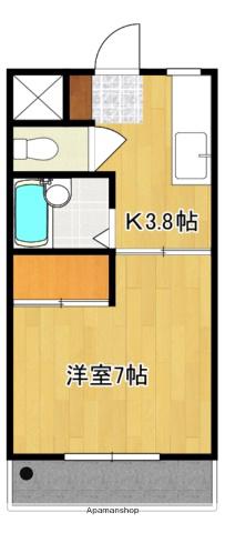 コーポ岱久(1K/2階)の間取り写真