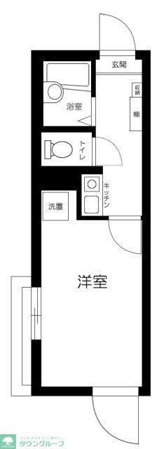HIDAMARI OHGI(1K/2階)の間取り写真