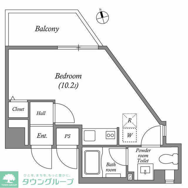 インプルーブ新川崎(1K/6階)の間取り写真
