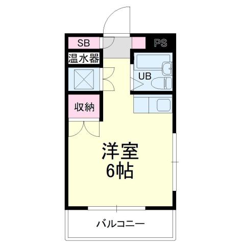 オクトワール浜北(ワンルーム/5階)の間取り写真
