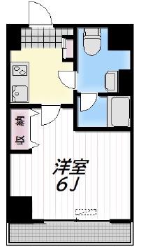 フォレシティ錦糸町(1K/3階)の間取り写真
