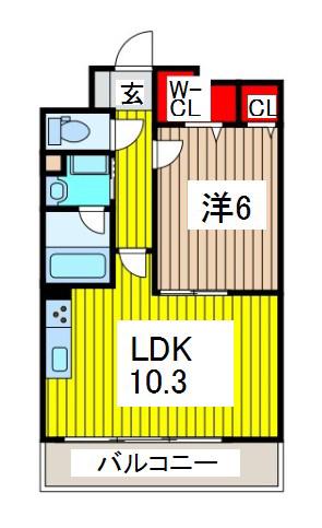 ヌーヴォトルチェ(1LDK/1階)の間取り写真