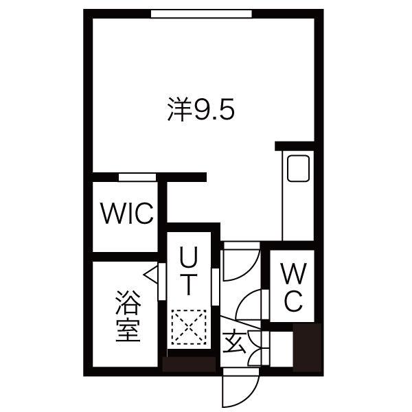 CHOU CHOU(1K/3階)の間取り写真