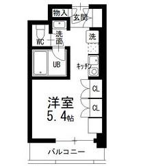 RITZY本山(ワンルーム/4階)の間取り写真