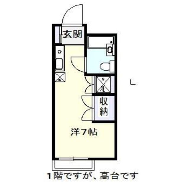 アルファステージ鷺沼(ワンルーム/1階)の間取り写真