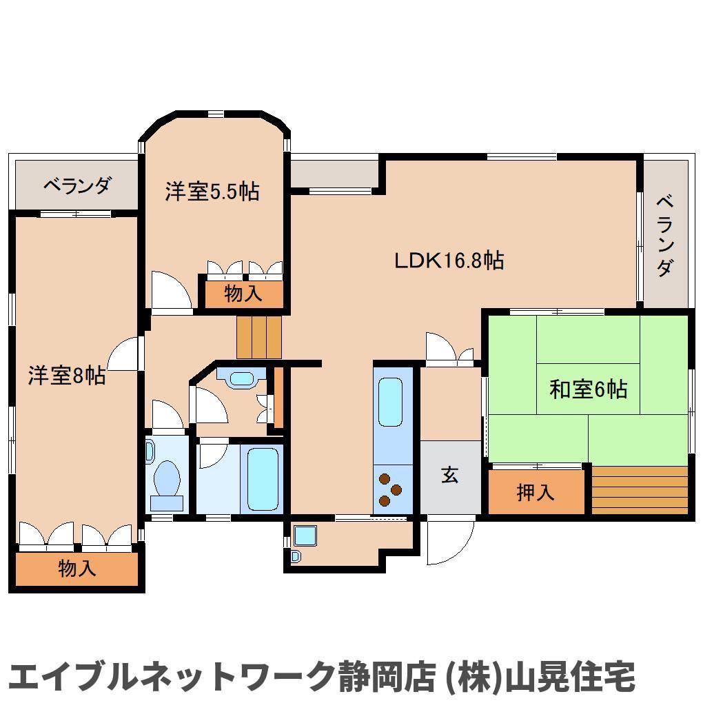 メゾン・フルーリ(3LDK/1階)の間取り写真