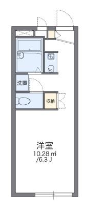 レオパレス歌島(1K/2階)の間取り写真