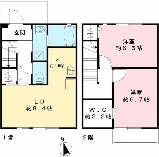 PRIMO ROCA プリモ ロカ(2LDK/1階)の間取り写真