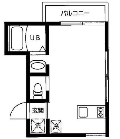 クレストヒルズ羽田(ワンルーム/3階)の間取り写真