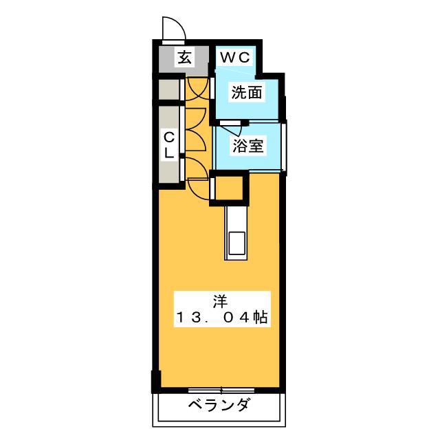 SKBUILDING-8(ワンルーム/4階)の間取り写真