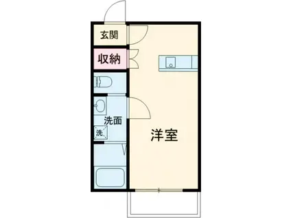 REED(ワンルーム/1階)の間取り写真