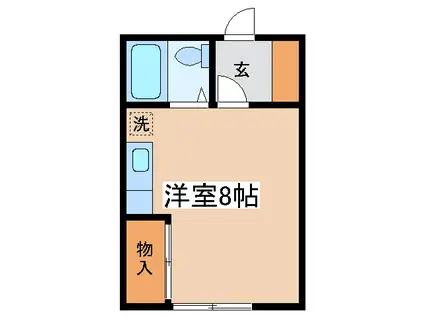 コーポIKEDA(ワンルーム/2階)の間取り写真